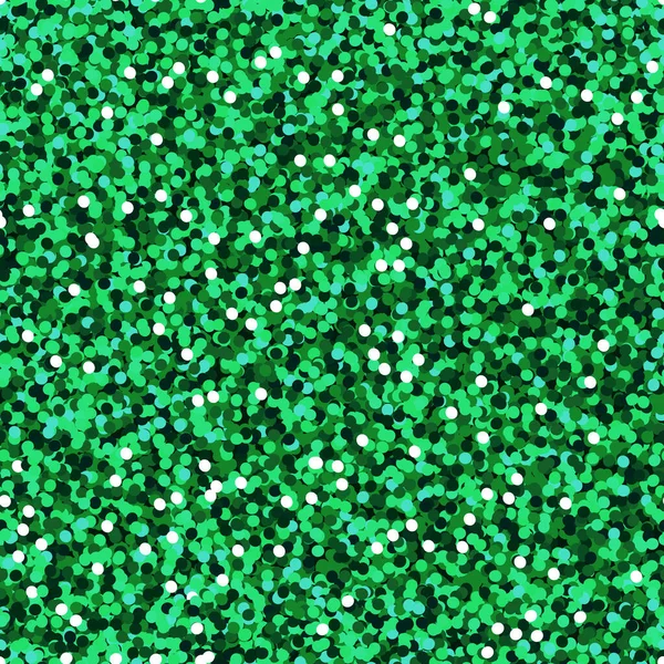 Зеленый глайтер без узоров, Шини-вечеринка на фоне зеленого блеска. Векторный фон праздника. — стоковый вектор