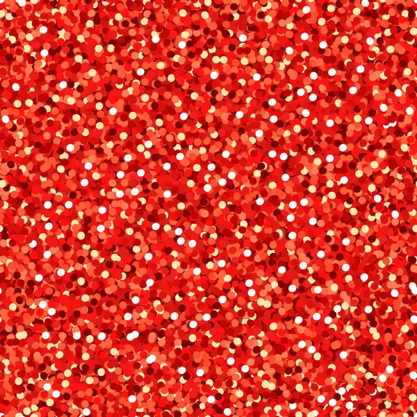 Modèle sans couture paillettes rouges, fond de fête brillant avec texture rouge chatoyante. Fond abstrait vecteur vacances. Illustration vectorielle. — Image vectorielle