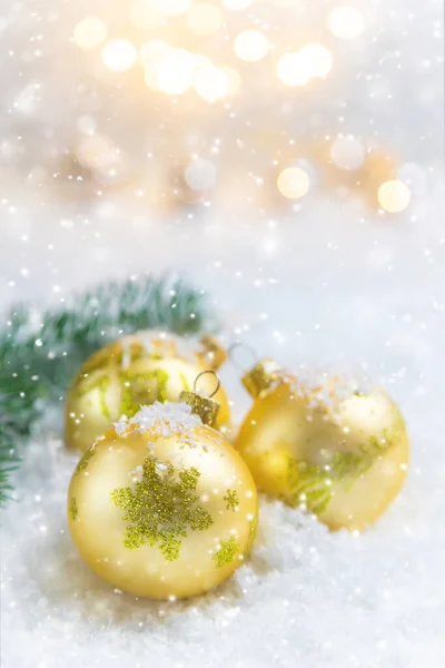 Buon Natale Auguri Sfondo Biglietto Auguri Concentrazione Selettiva Natura — Foto Stock