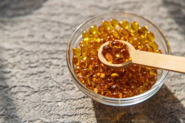 Balık yağı kapsüllerinin D vitamini. Seçici odaklı tıbbi