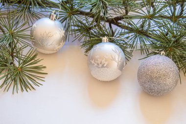 Noel arkaplanı. Mutlu yıllar. Seçici Odaklanma Tatili