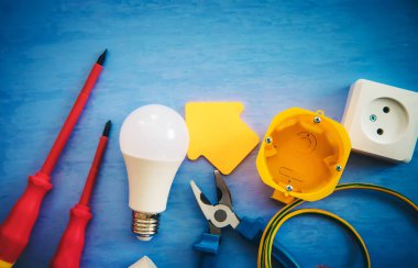 Evde zampara işi var. Seçici odaklanma. Endüstriyel