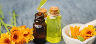 Calendula özütü. Seçici odaklanma tıbbi