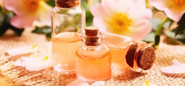 Gül esaslı yağ gül gemisi Seçici odak.