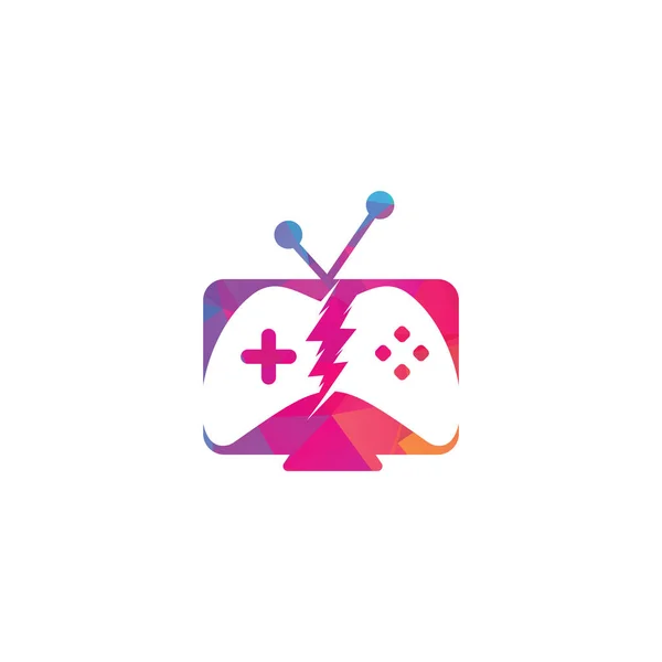 Gamepad Icona Del Gioco Design Del Logo Gioco — Vettoriale Stock
