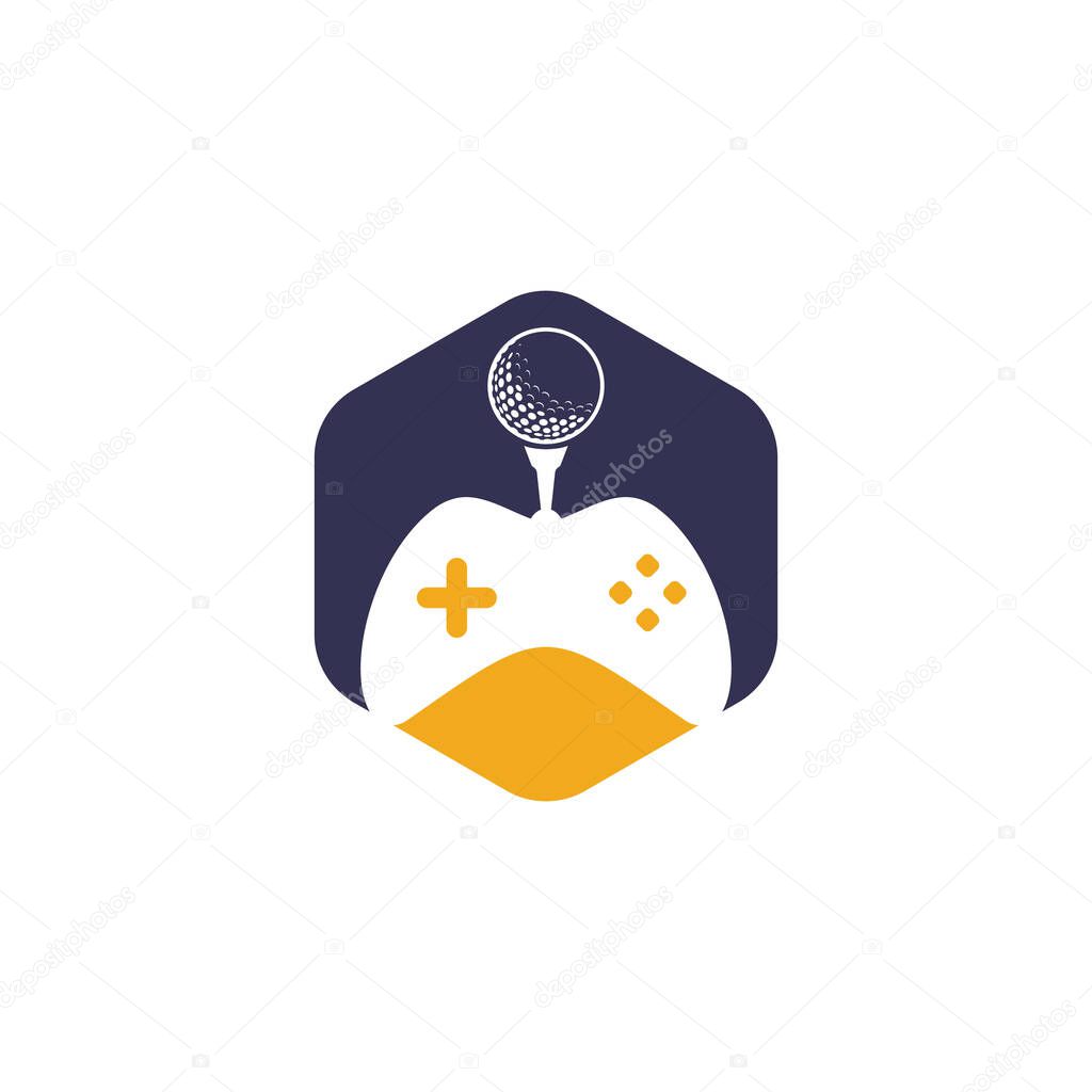 Golf game logo design template. Golf Game Icon Logo Design Element
