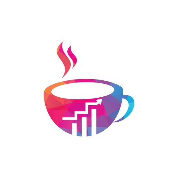 Café Finance Logo Icône Café — Image vectorielle