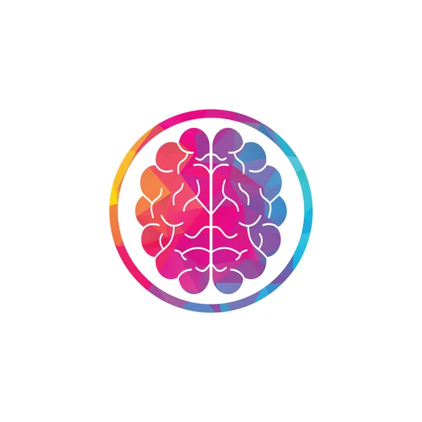 Kreatywny Projekt Logo Mózgu Burza Mózgów Moc Myślenia Mózg Ikona — Wektor stockowy