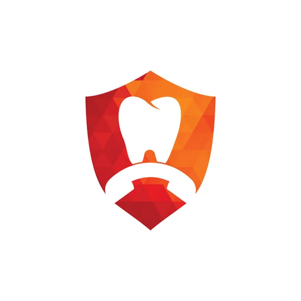 Ligue Para Modelo Design Logotipo Dental Ícone Design Logotipo Chamada — Vetor de Stock