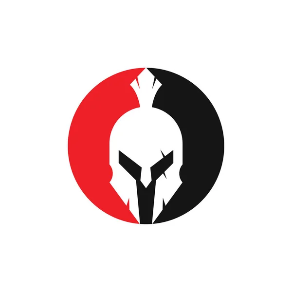 Sparta logosu. Eski Antika Spartalı savaşçı vektör tasarımı
