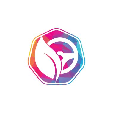 Eko direksiyon vektör logosu tasarımı. Direksiyon ve eko sembolü veya simgesi.