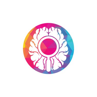 Beyin Logosu Şablonu Düz Tasarım Vektörünü Bul. Beyin logo tasarım simgesini ara.