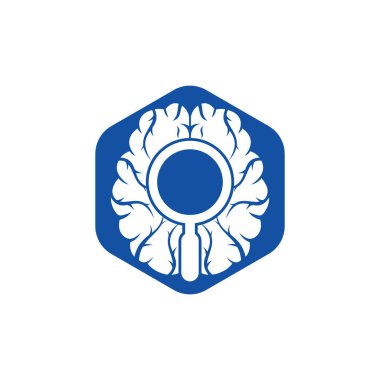 Beyin Logosu Şablonu Düz Tasarım Vektörünü Bul. Beyin logo tasarım simgesini ara.
