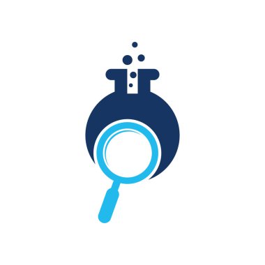 Laboratuar logosu tasarımı. Laboratuar logo tasarım vektör şablonu bul. Laboratuar Logo Simgesi Tasarımı.