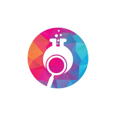 Laboratuar logosu tasarımı. Laboratuar logo tasarım vektör şablonu bul. Laboratuar Logo Simgesi Tasarımı.