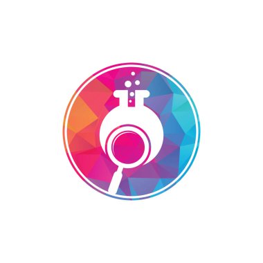 Laboratuar logosu tasarımı. Laboratuar logo tasarım vektör şablonu bul. Laboratuar Logo Simgesi Tasarımı.