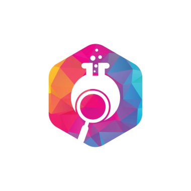 Laboratuar logosu tasarımı. Laboratuar logo tasarım vektör şablonu bul. Laboratuar Logo Simgesi Tasarımı.