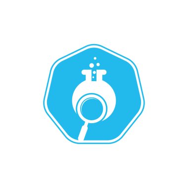 Laboratuar logosu tasarımı. Laboratuar logo tasarım vektör şablonu bul. Laboratuar Logo Simgesi Tasarımı.