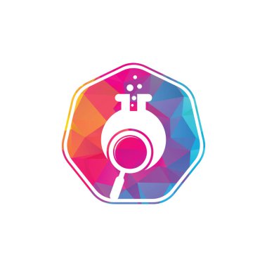 Laboratuar logosu tasarımı. Laboratuar logo tasarım vektör şablonu bul. Laboratuar Logo Simgesi Tasarımı.