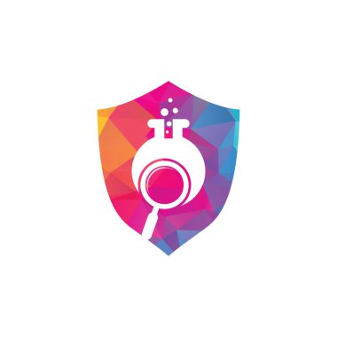 Laboratuar logosu tasarımı. Laboratuar logo tasarım vektör şablonu bul. Laboratuar Logo Simgesi Tasarımı.