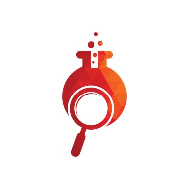 Laboratuar logosu tasarımı. Laboratuar logo tasarım vektör şablonu bul. Laboratuar Logo Simgesi Tasarımı.