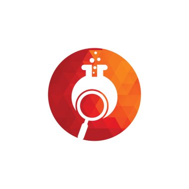 Laboratuar logosu tasarımı. Laboratuar logo tasarım vektör şablonu bul. Laboratuar Logo Simgesi Tasarımı.
