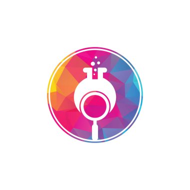 Laboratuar logosu tasarımı. Laboratuar logo tasarım vektör şablonu bul. Laboratuar Logo Simgesi Tasarımı.