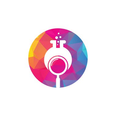 Laboratuar logosu tasarımı. Laboratuar logo tasarım vektör şablonu bul. Laboratuar Logo Simgesi Tasarımı.