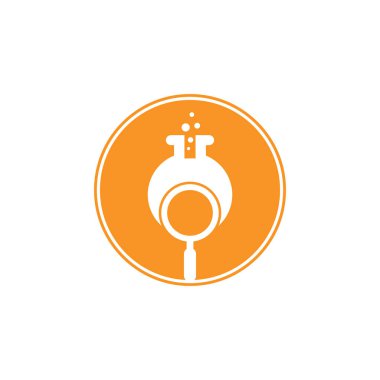 Laboratuar logosu tasarımı. Laboratuar logo tasarım vektör şablonu bul. Laboratuar Logo Simgesi Tasarımı.