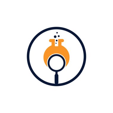 Laboratuar logosu tasarımı. Laboratuar logo tasarım vektör şablonu bul. Laboratuar Logo Simgesi Tasarımı.