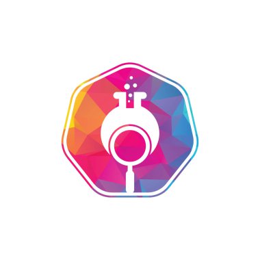 Laboratuar logosu tasarımı. Laboratuar logo tasarım vektör şablonu bul. Laboratuar Logo Simgesi Tasarımı.