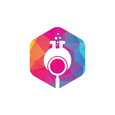 Laboratuar logosu tasarımı. Laboratuar logo tasarım vektör şablonu bul. Laboratuar Logo Simgesi Tasarımı.