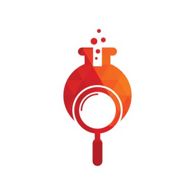 Laboratuar logosu tasarımı. Laboratuar logo tasarım vektör şablonu bul. Laboratuar Logo Simgesi Tasarımı.