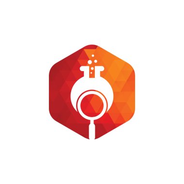 Laboratuar logosu tasarımı. Laboratuar logo tasarım vektör şablonu bul. Laboratuar Logo Simgesi Tasarımı.