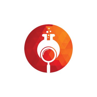 Laboratuar logosu tasarımı. Laboratuar logo tasarım vektör şablonu bul. Laboratuar Logo Simgesi Tasarımı.