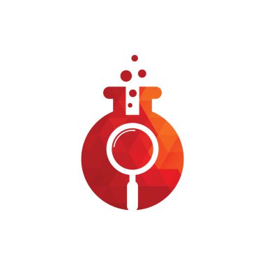 Laboratuar logosu tasarımı. Laboratuar logo tasarım vektör şablonu bul. Laboratuar Logo Simgesi Tasarımı.