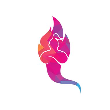 Cin logo tasarım şablonunu ateşle.