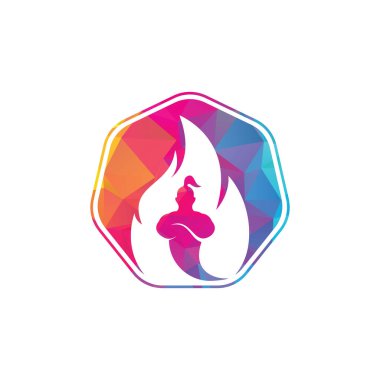 Cin logo tasarım şablonunu ateşle.