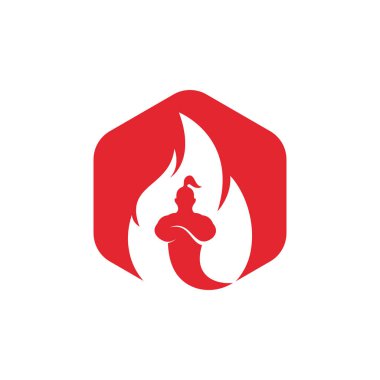 Cin logo tasarım şablonunu ateşle.