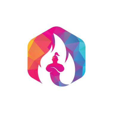 Cin logo tasarım şablonunu ateşle.