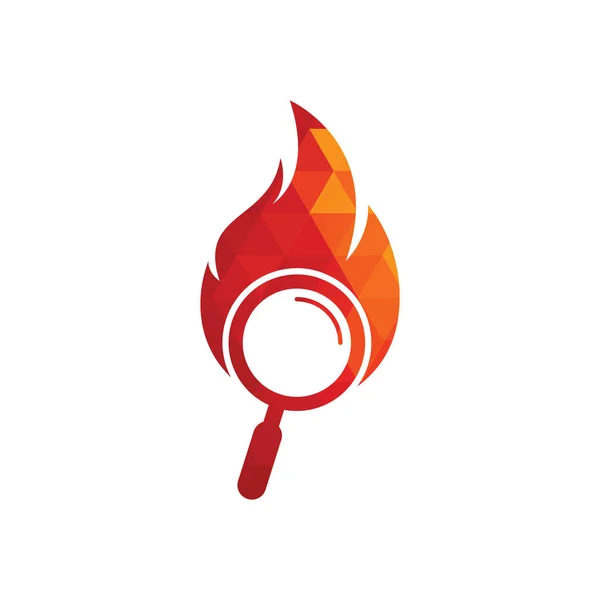 Ricerca Antincendio Logo Template Design Vector Trova Modello Design Del — Vettoriale Stock