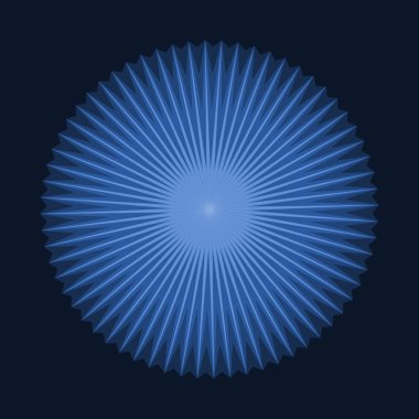 Mavi yıldız arka plan şeklinde soyut halka merkezli