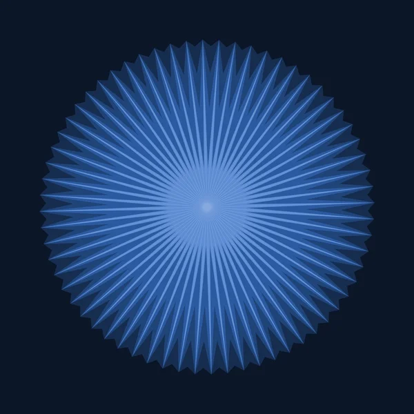 Astratto anello centrato blu stella a forma di sfondo — Vettoriale Stock