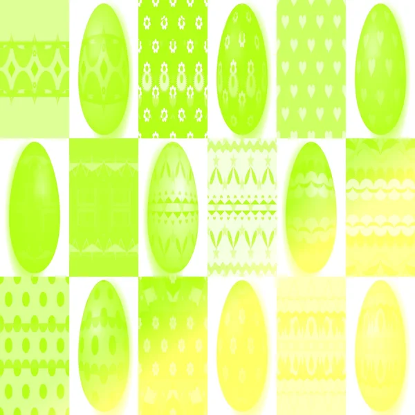 Tileable gradient background with easter eggs — Stock Photo, Image