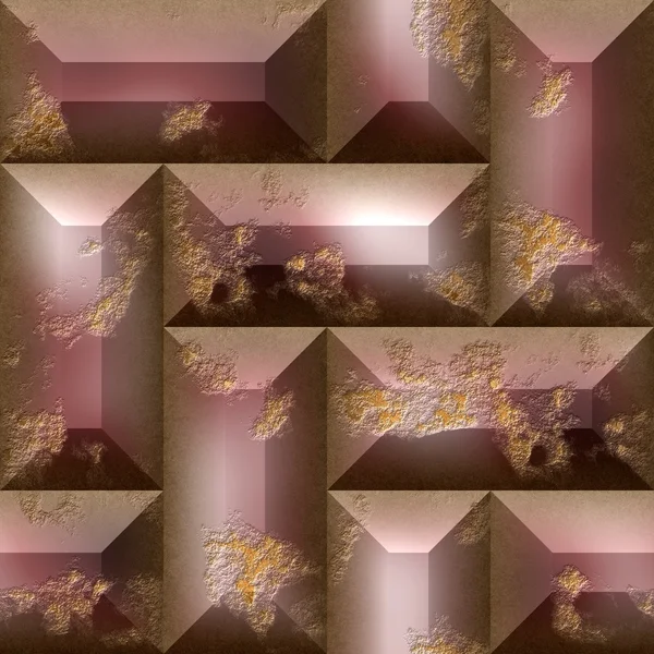 Patrón abstracto de azulejos marrones —  Fotos de Stock