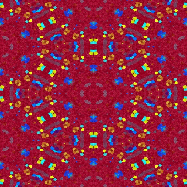 Tileable mosaic kaleidoscope pattern — Stock Photo, Image