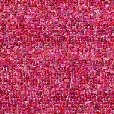 Kırmızı mozaik desen küçük parke döşeme