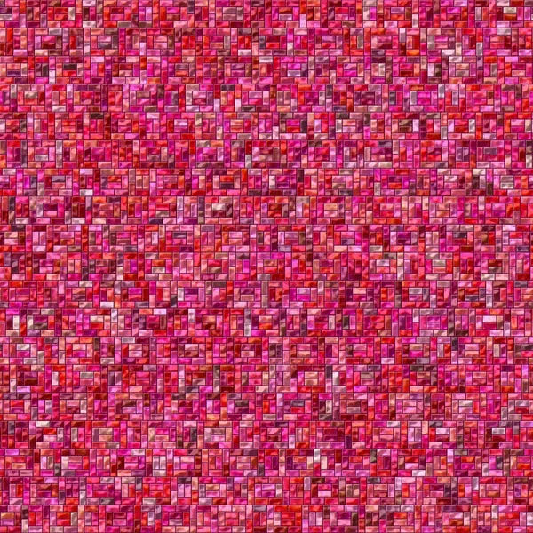Rotes Mosaik aus kleinen Fliesen — Stockfoto