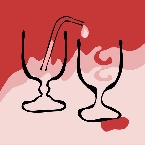 Vintage tarzı iki bardak