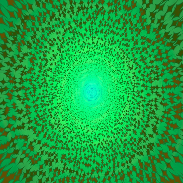 Золотой зелёный абстрактный фрактальный фон — стоковое фото